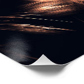 Poster Art fractal mandala en grès radiant (Coin)