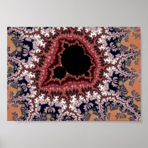 Poster Art fractal Mandelbrot complexe