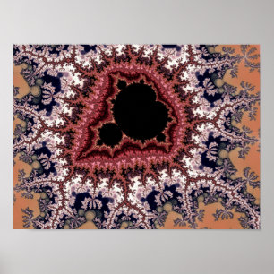 Poster Art fractal Mandelbrot complexe