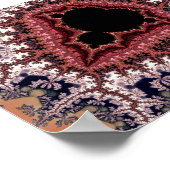 Poster Art fractal Mandelbrot complexe (Coin)