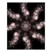 Art fractal plasma éclair blanc