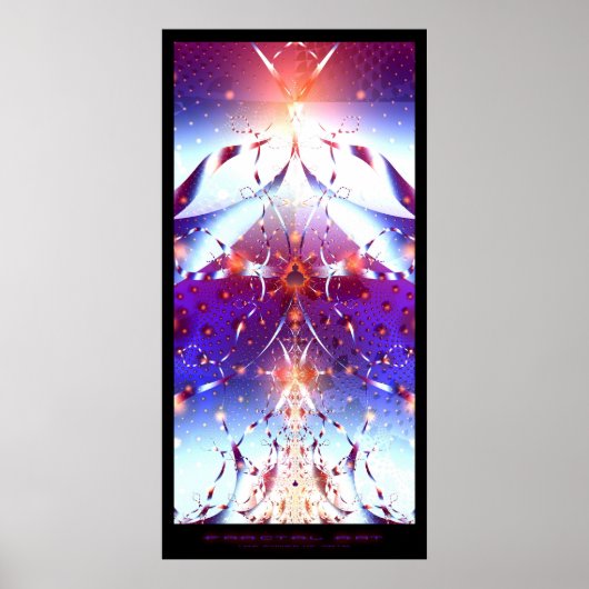 Poster Art fractal - Pouvoir des mathématiques (Devant)