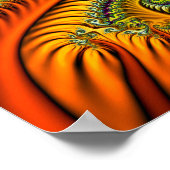 Poster Art fractal psychédélique (Coin)
