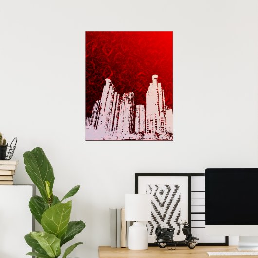 Poster art funky (Bureau à domicile)