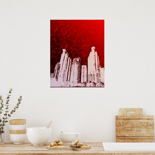 Poster art funky (Cuisine)