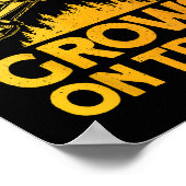 Poster Art Funny Lumberjack Pour Hommes Arbre Coupe Scie  (Coin)