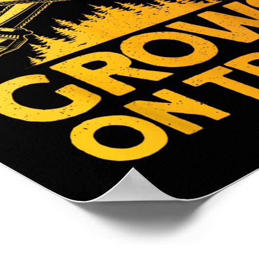 Poster Art Funny Lumberjack Pour Hommes Arbre Coupe Scie  (Coin)