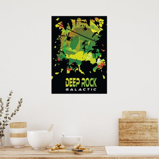 Poster Art Galactique de Deep Rock (Cuisine)