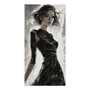 Poster Art Généré par AI - Vintage petit habit noir LBD