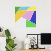 Poster art géométrique (Bureau à domicile)