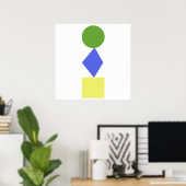 Poster art géométrique (Bureau à domicile)