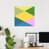 Poster art géométrique (Bureau à domicile)