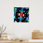 Poster Art géométrique Abstrait (Cuisine)