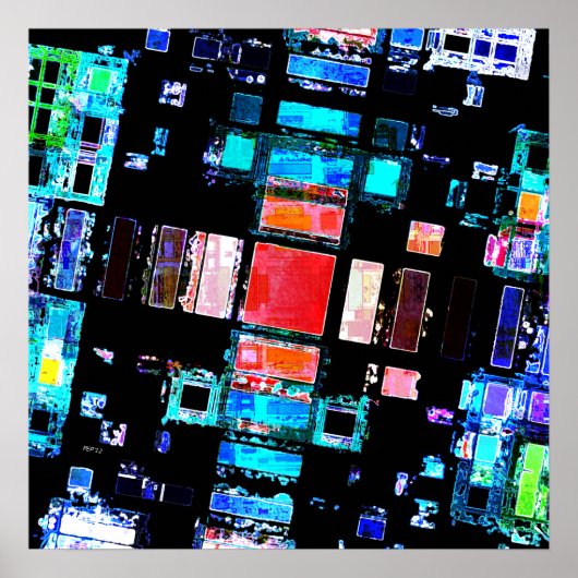 Poster Art géométrique Abstrait (Devant)