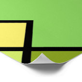 Poster art géométrique abstrait moderne (Coin)