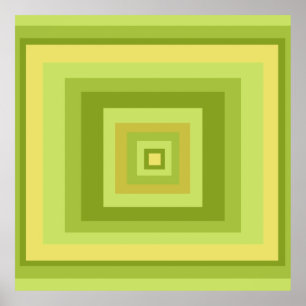 Poster art géométrique abstrait moderniste