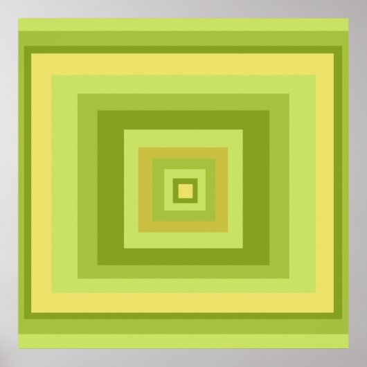 Poster art géométrique abstrait moderniste (Devant)