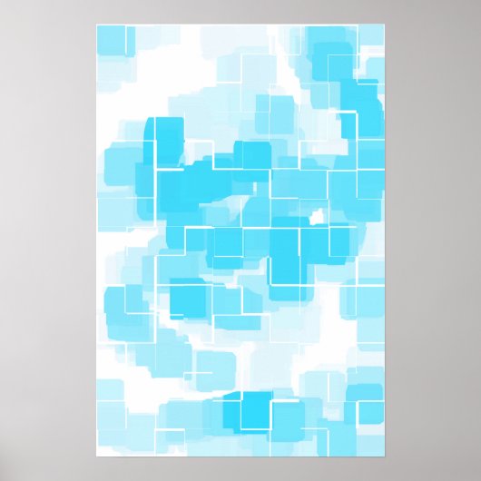 Poster Art géométrique "Eau" (Devant)