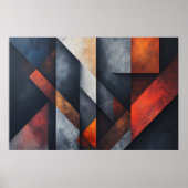 Poster Art géométrique industriel (Devant)
