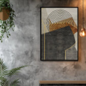 Poster Art géométrique industriel moderne 2