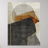 Poster Art géométrique industriel moderne 2 (Devant)