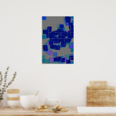 Poster Art géométrique "Lake" (Cuisine)