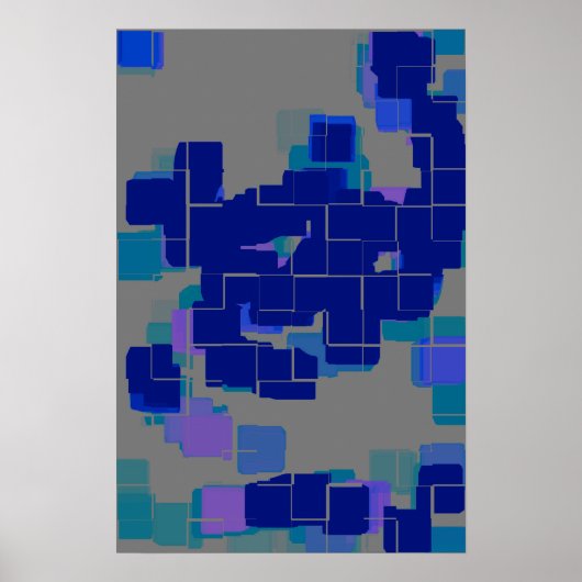 Poster Art géométrique "Lake" (Devant)