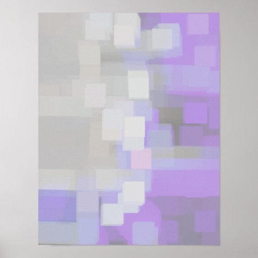 Poster Art géométrique "Lavande" (Devant)