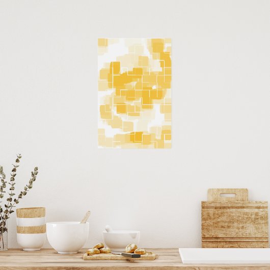 Poster Art géométrique "Melon" (Cuisine)