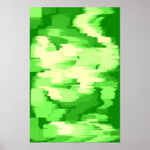 Poster Art géométrique "Spinner Salade"