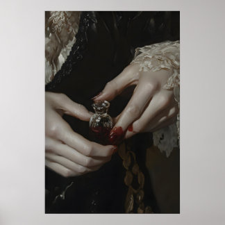 Poster Art gothique imprimable de vampire victorien sombr