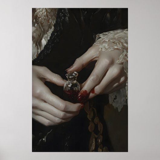 Poster Art gothique imprimable de vampire victorien sombr (Devant)