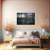 Poster Art gothique Marais forestier sombre
