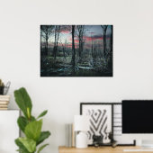 Poster Art gothique Marais forestier sombre (Bureau à domicile)
