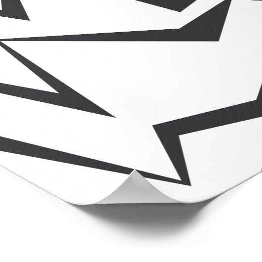 Poster Art graphique abstrait moderne, dynamique, simple (Coin)