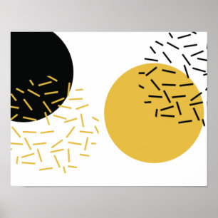 Poster Art graphique géométrique urbain simple, moderne e