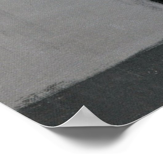 Poster Art gris et Brown Abstrait (Coin)