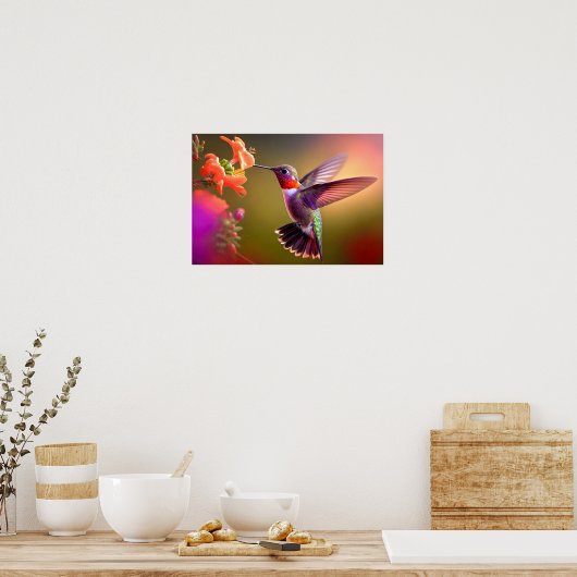 Poster Art Hummingbird (Cuisine)