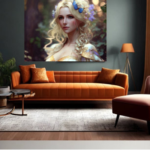 Poster Art IA Beauté et mode Modèle