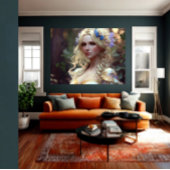 Poster Art IA Beauté et mode Modèle