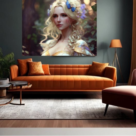 Poster Art IA Beauté et mode Modèle