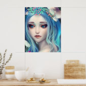 Poster Art Imaginaire Ethéal | Beau Anniversaire Fairy (Cuisine)