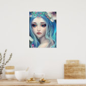 Poster Art Imaginaire Ethéal | Beau Anniversaire Fairy (Cuisine)