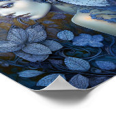 Poster Art Imaginaire Fairy Bleu (Coin)