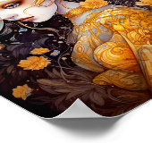 Poster Art Imaginaire Fée Jaune Cute (Coin)