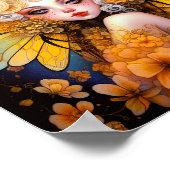 Poster Art Imaginaire Fée Jaune Cute (Coin)