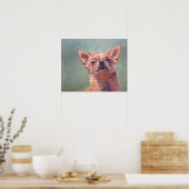 Poster Art Impressionniste Chihuahua peinture (Cuisine)