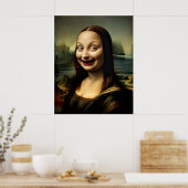 Poster [Art imprimable] Rire Mona Lisa (Cuisine)