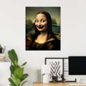 Poster [Art imprimable] Rire Mona Lisa (Bureau à domicile)