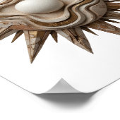 Poster Art imprimé d'art abstrait argent ABSTRACT ART v2 (Coin)